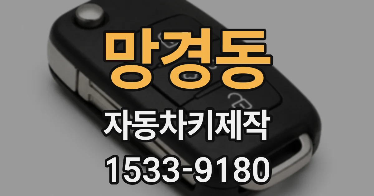 망경동 자동차키제작