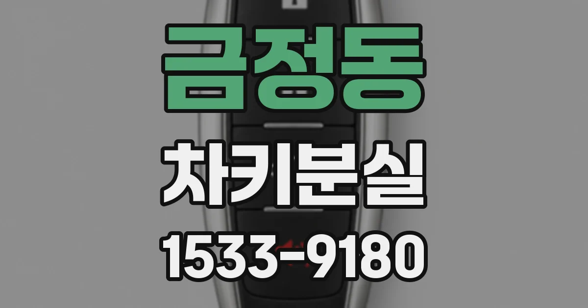 금정동 차키분실