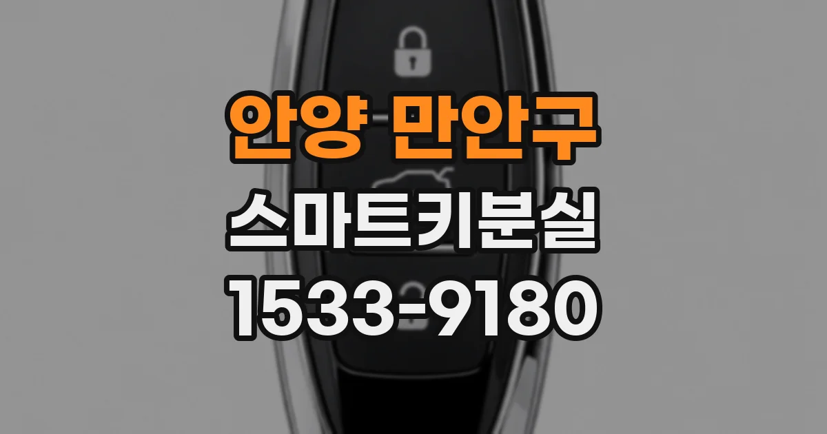 안양 만안구 스마트키분실