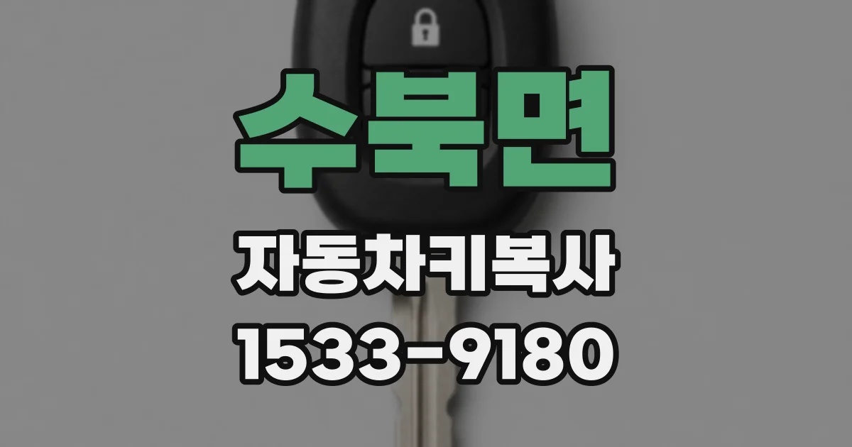 수북면 자동차키복사