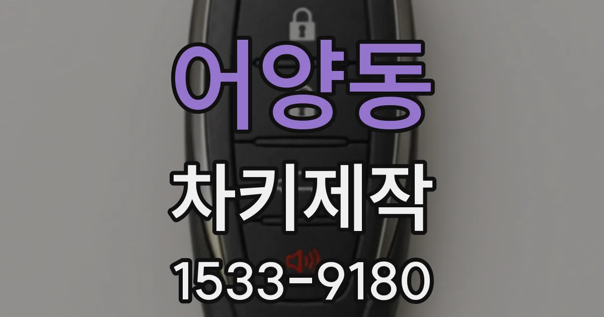 어양동 차키제작