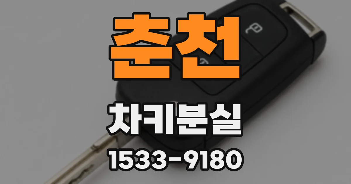 춘천 차키분실