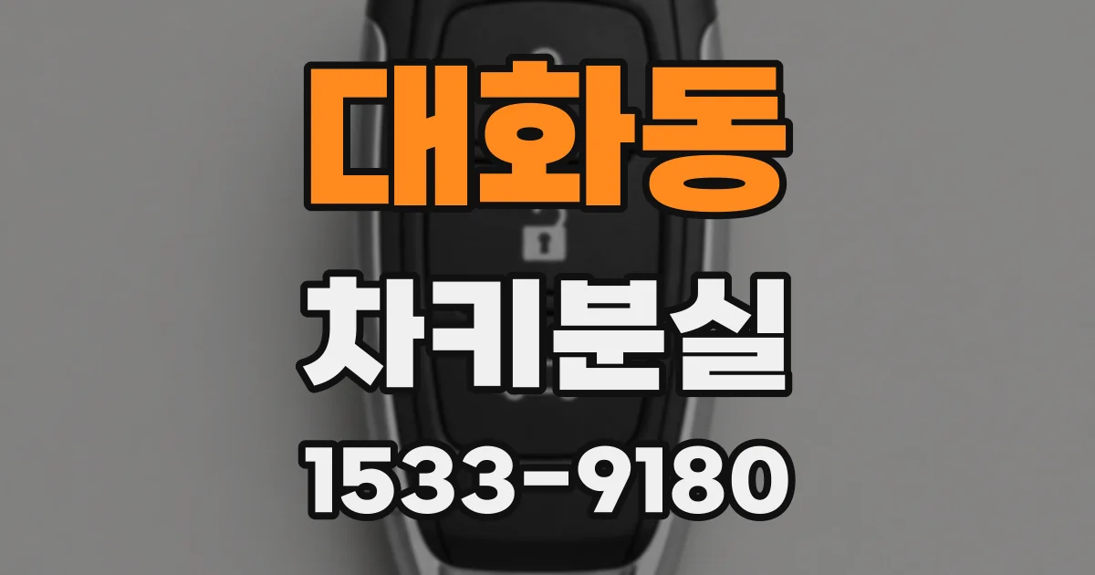 대화동 차키분실