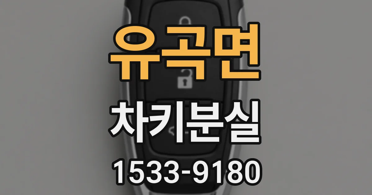 유곡면 차키분실