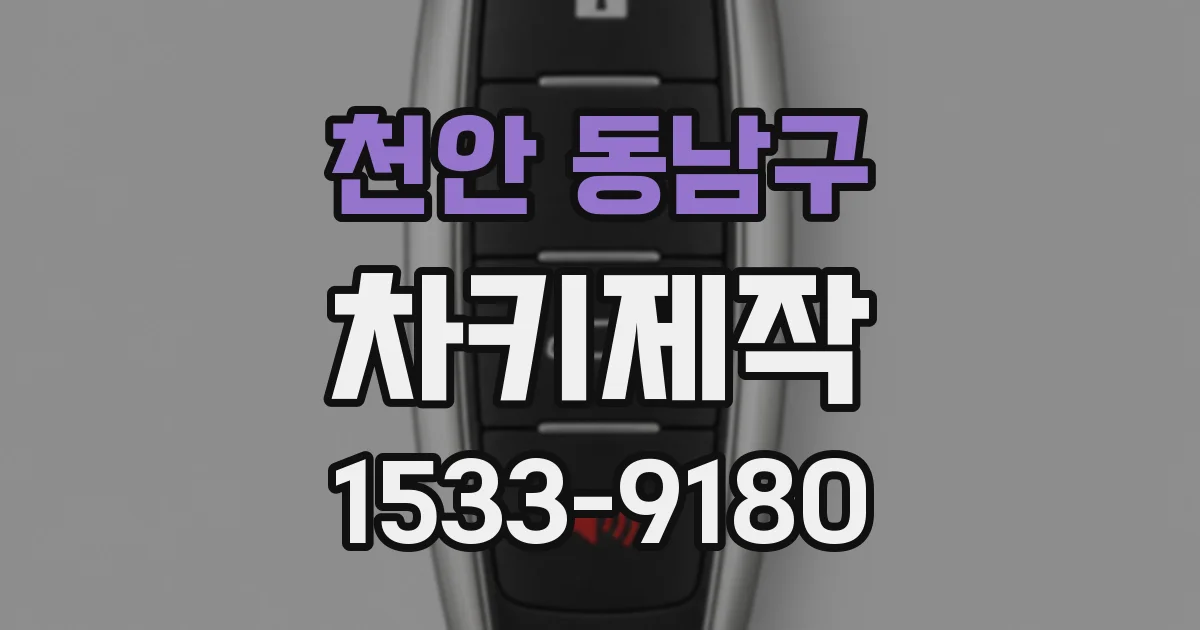 천안 동남구 차키제작