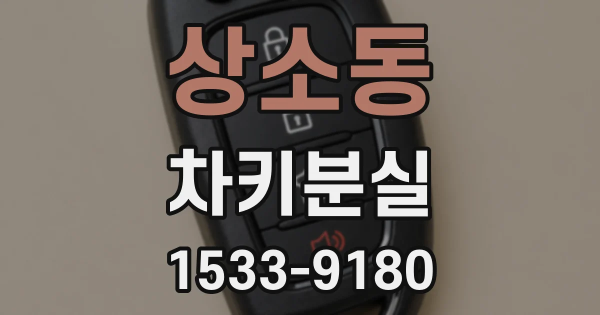 상소동 차키분실