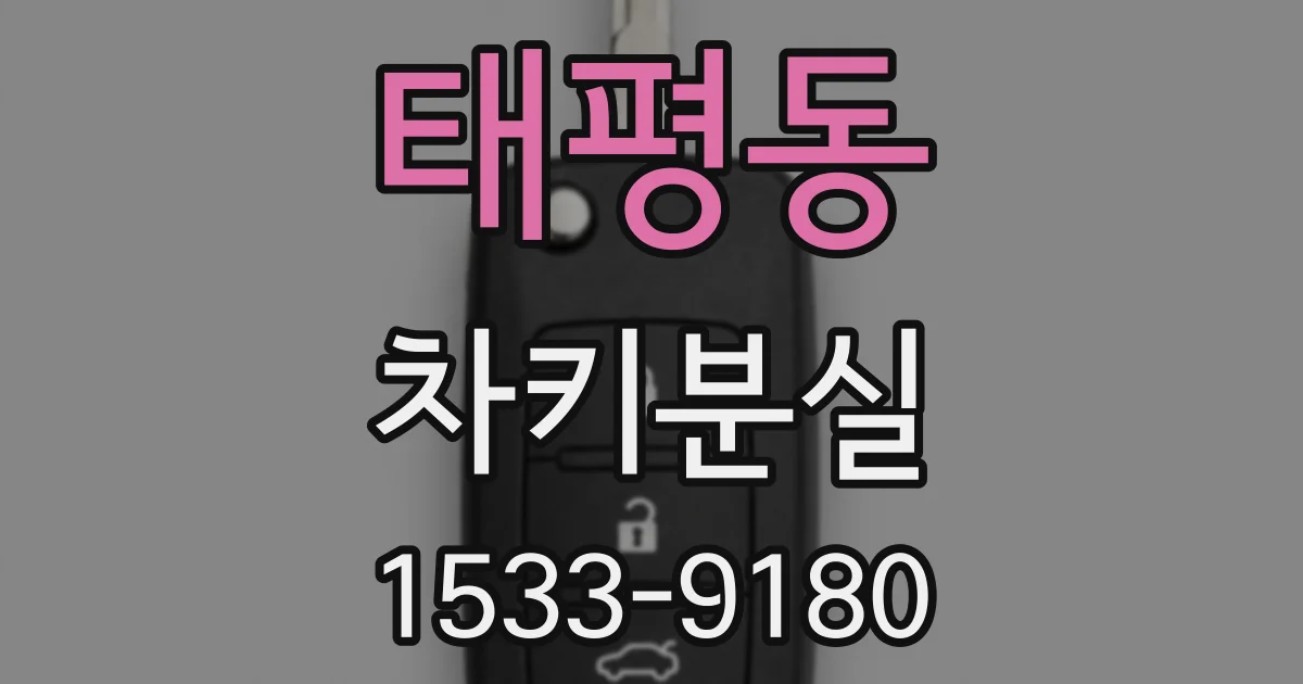 태평동 차키분실