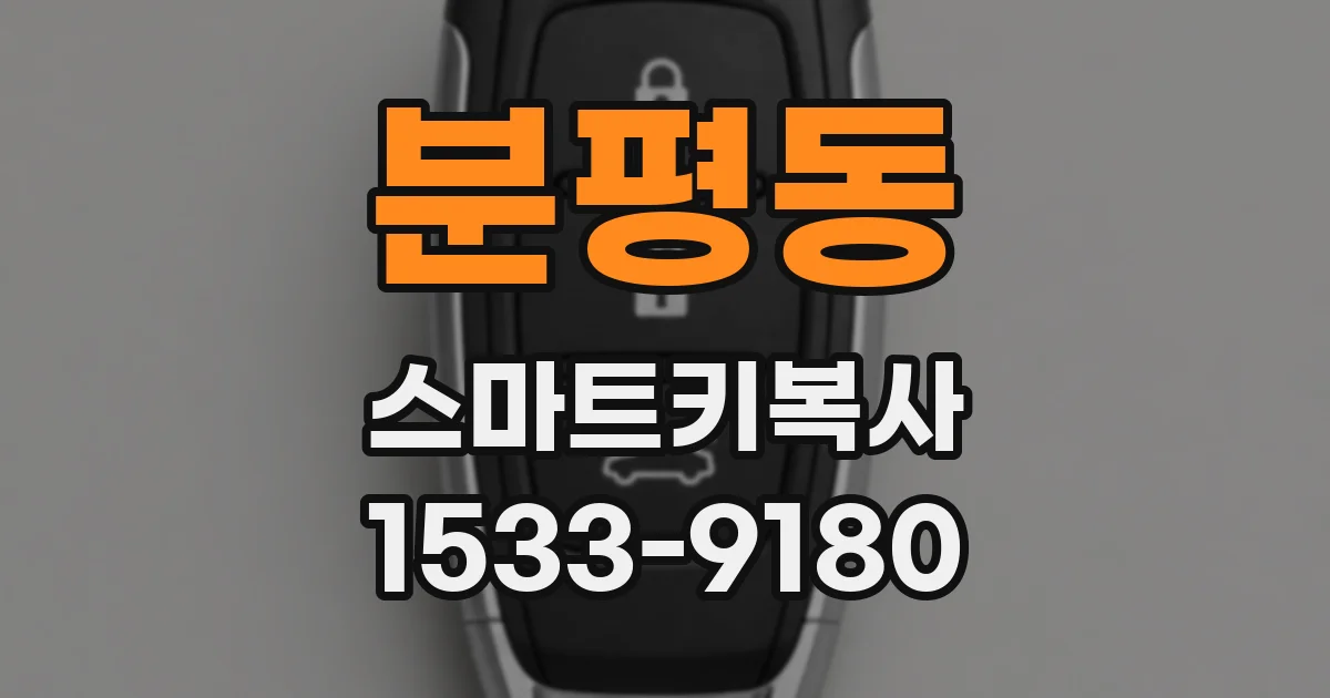 분평동 스마트키복사
