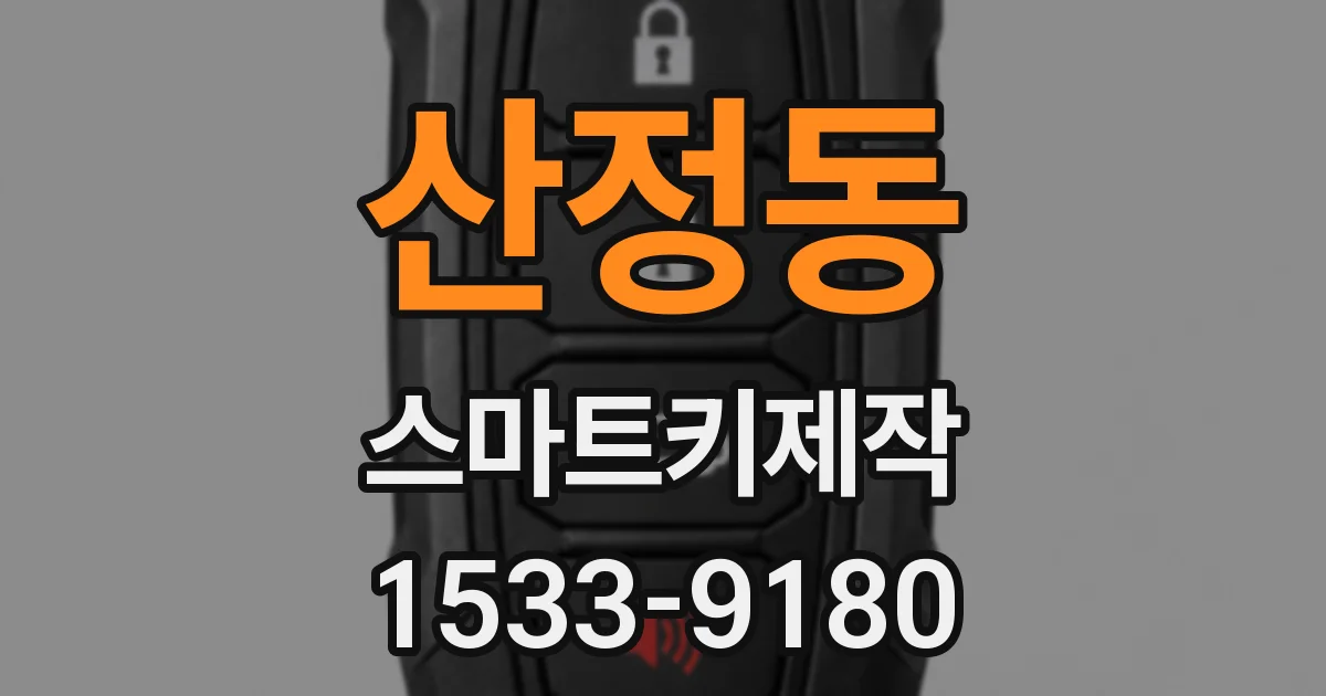 산정동 스마트키제작