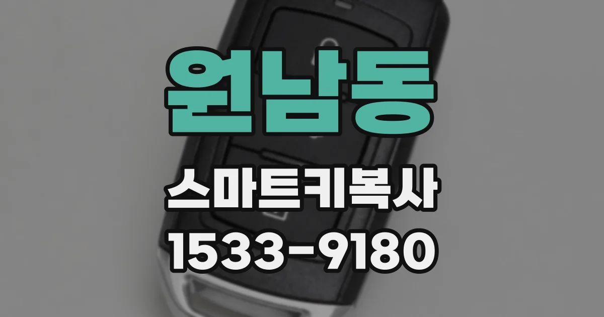원남동 스마트키복사