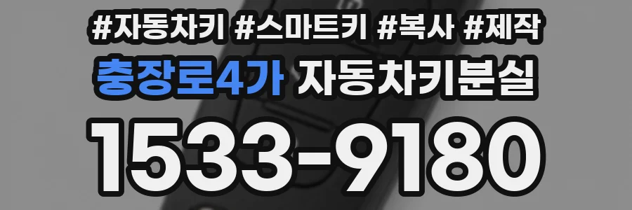 충장로4가 자동차키분실