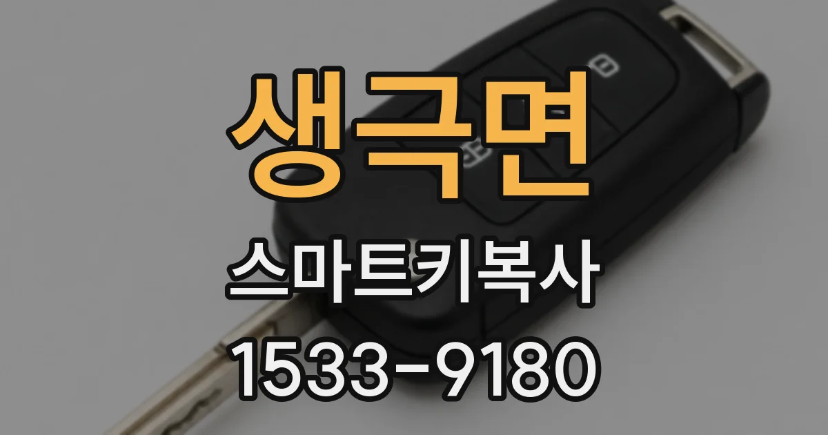 생극면 스마트키복사