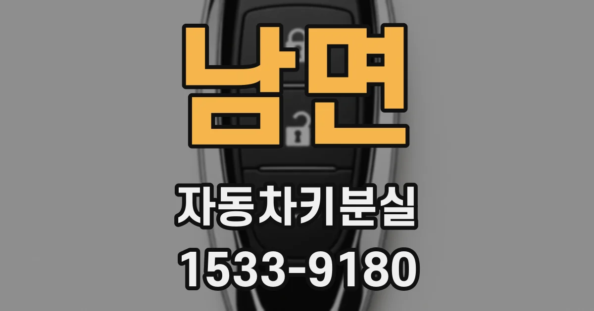 남면 자동차키분실
