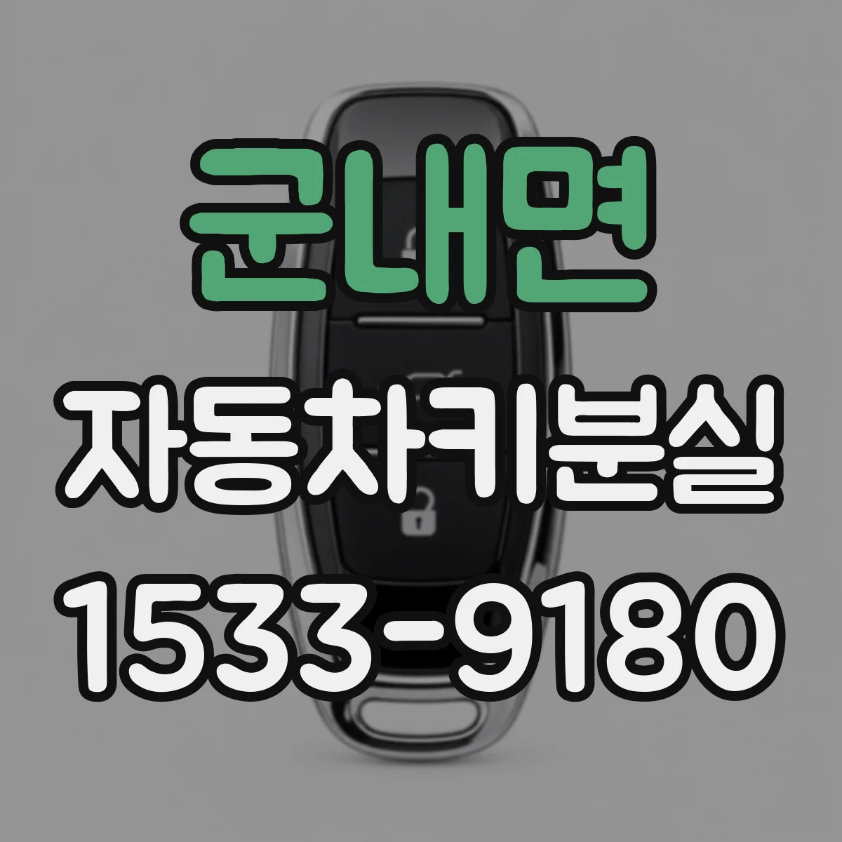 군내면 자동차키분실