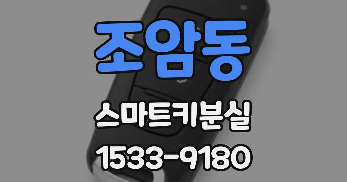 조암동 스마트키분실