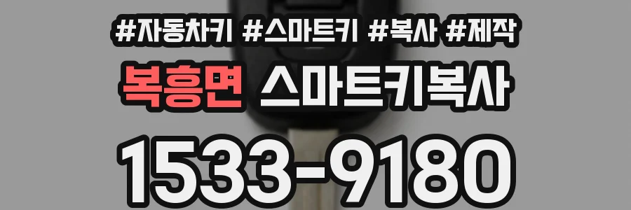 복흥면 스마트키복사