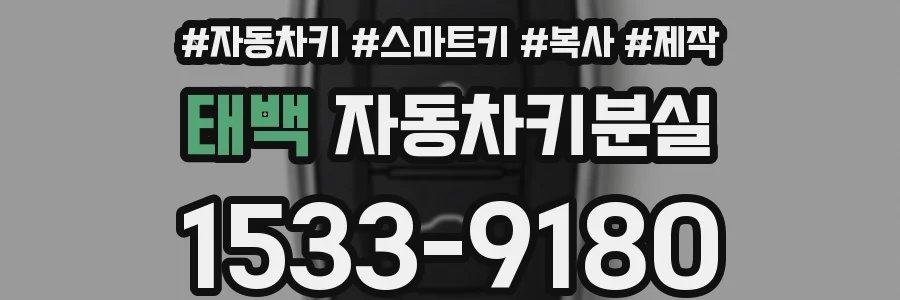 태백 자동차키분실