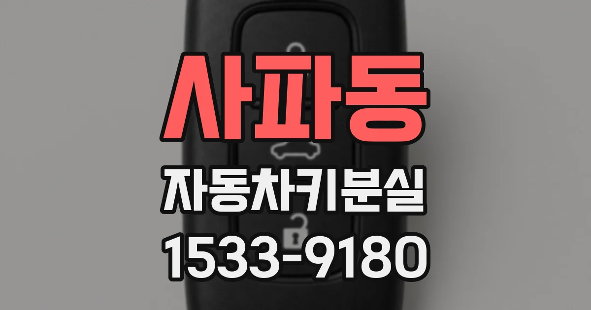 사파동 자동차키분실
