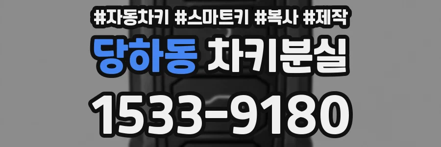 당하동 차키분실