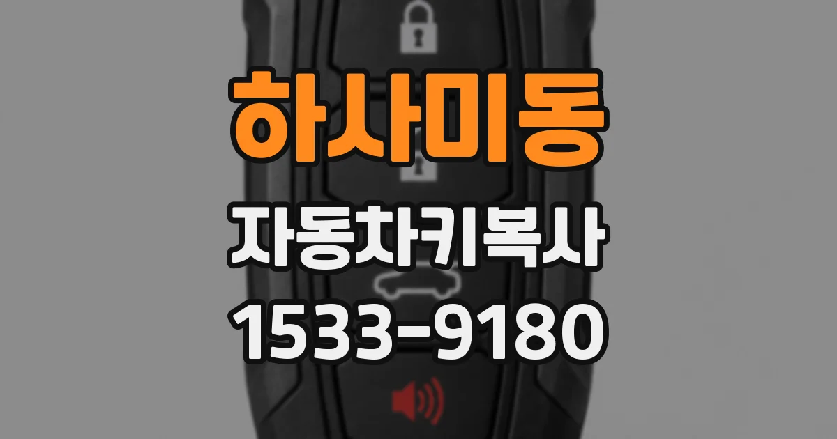 하사미동 자동차키복사