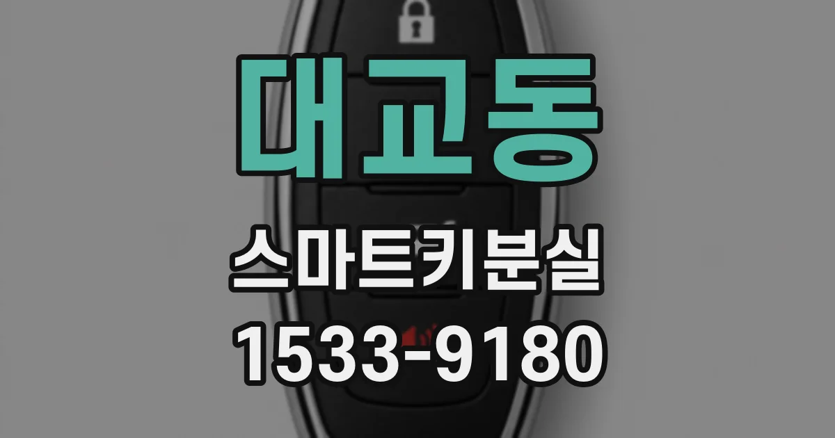 대교동 스마트키분실
