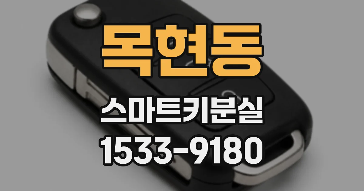 목현동 스마트키분실