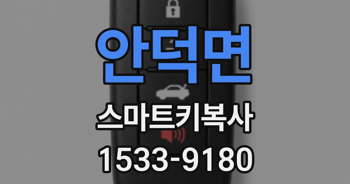 안덕면 스마트키복사