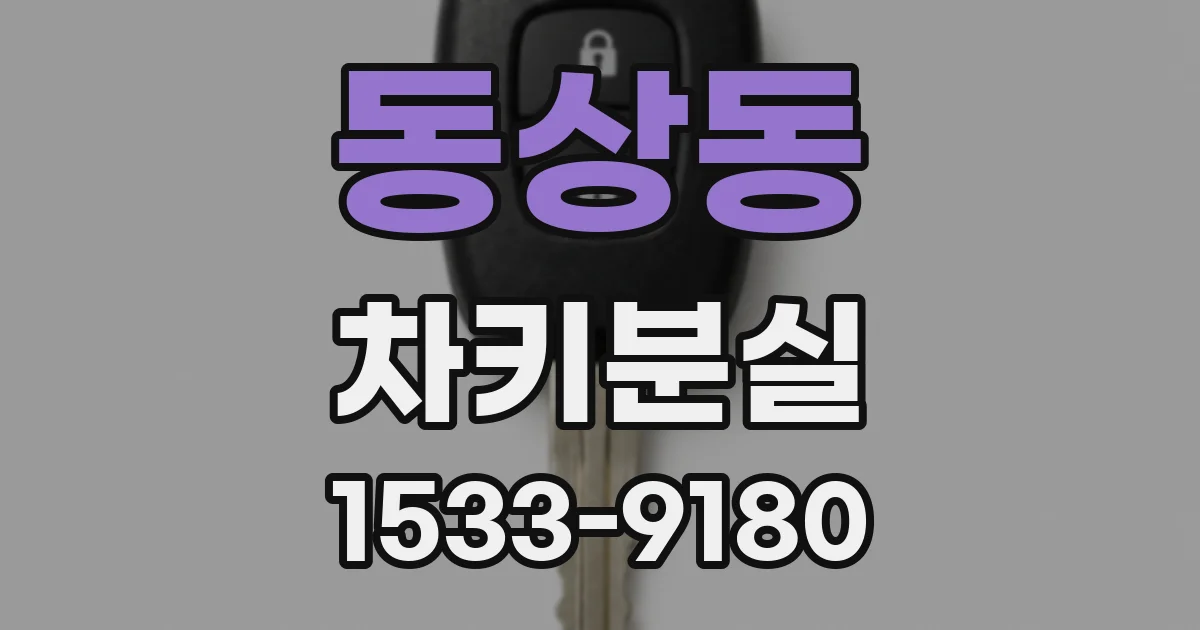동상동 차키분실