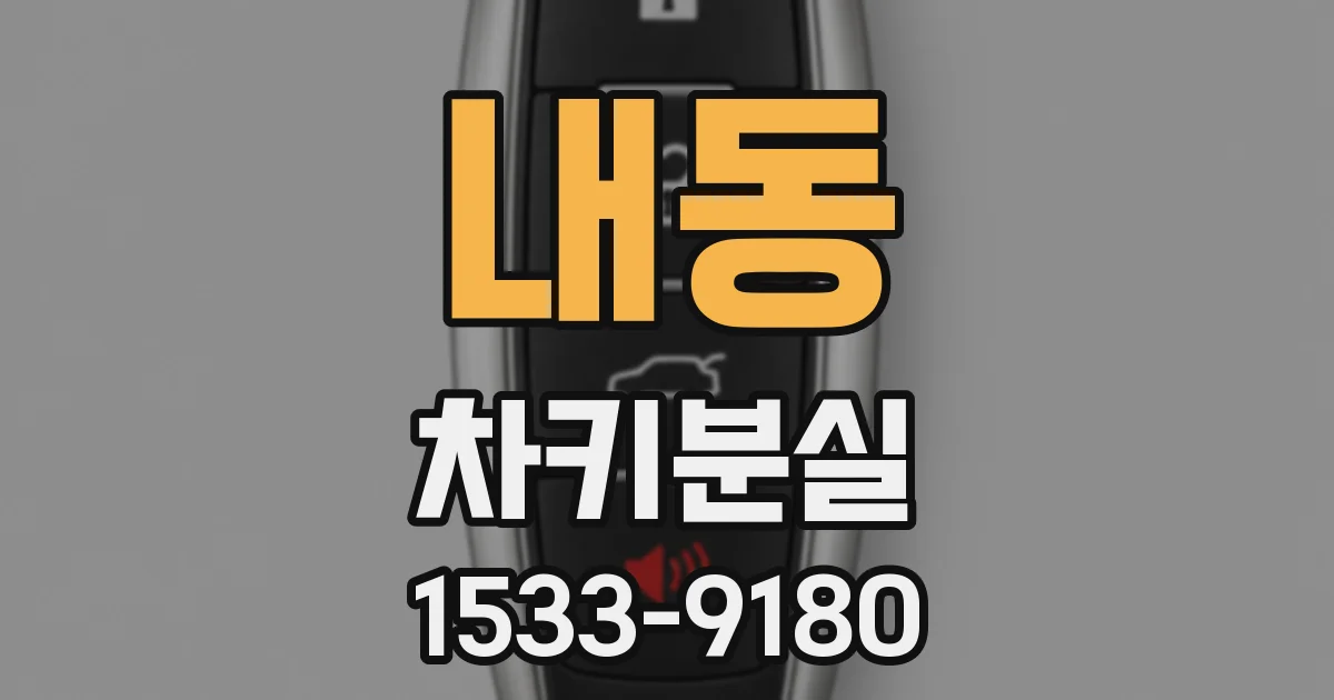 내동 차키분실