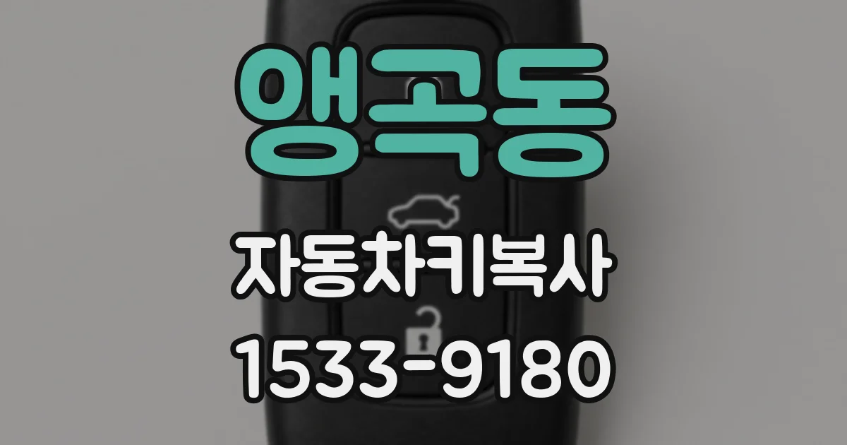 앵곡동 자동차키복사