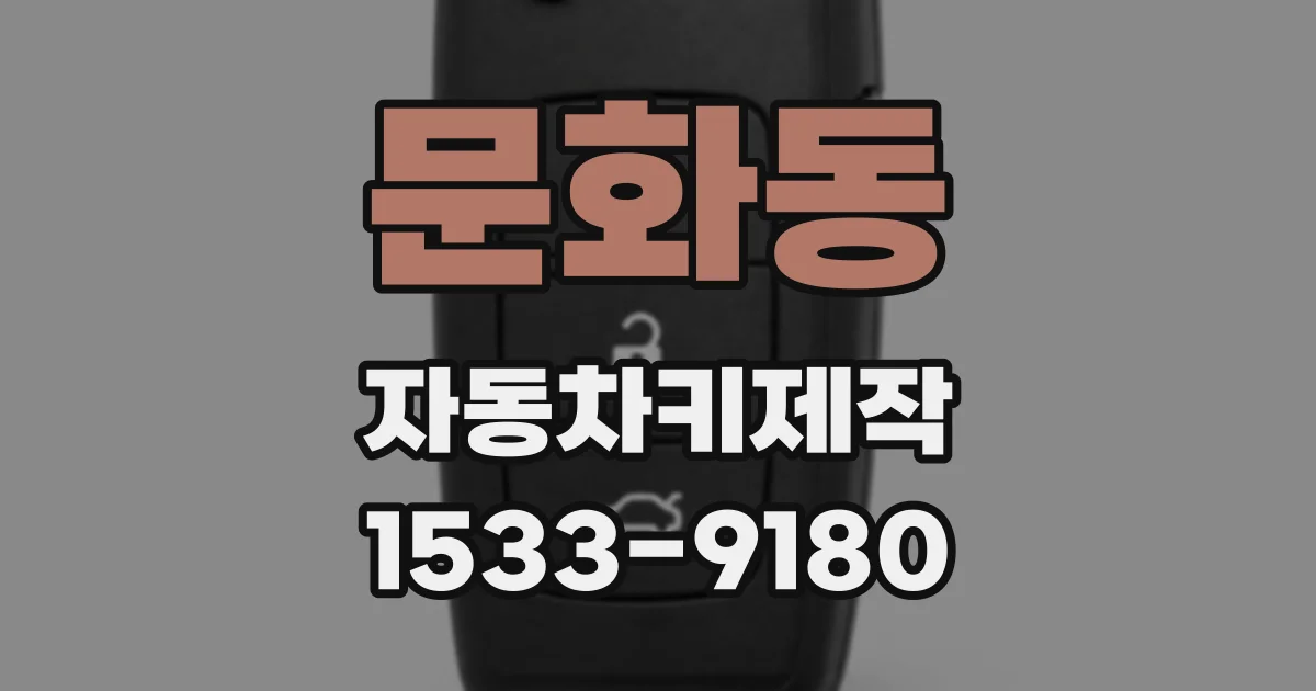 문화동 자동차키제작