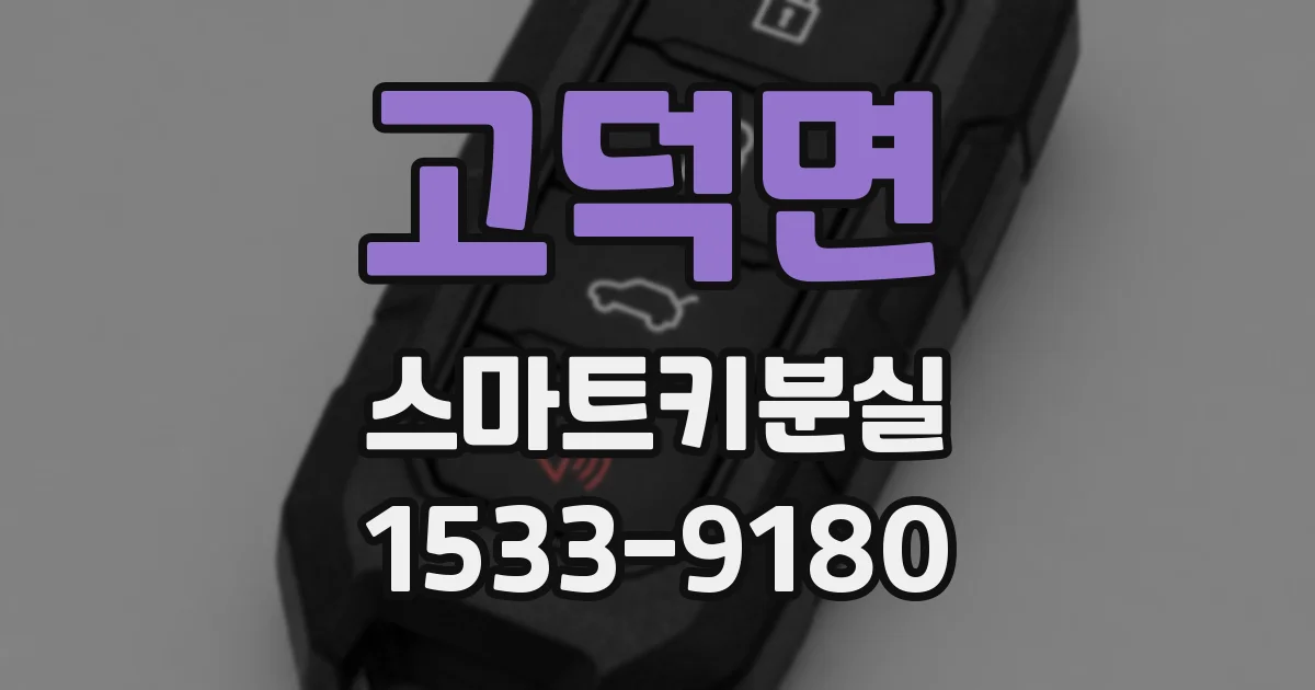 고덕면 스마트키분실