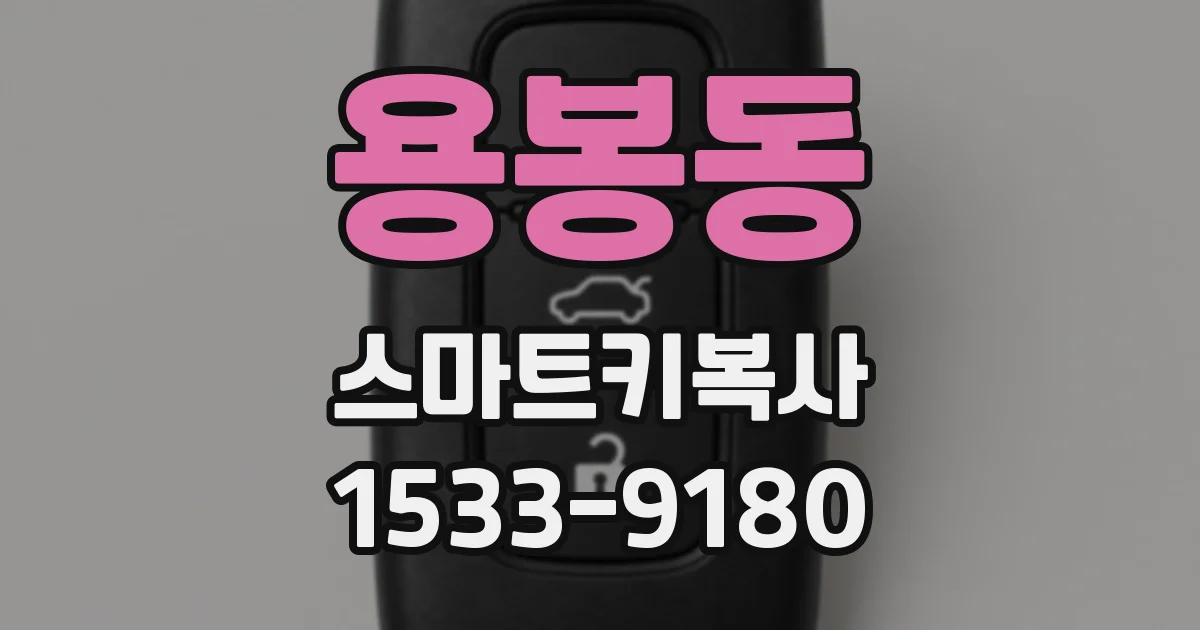 용봉동 스마트키복사