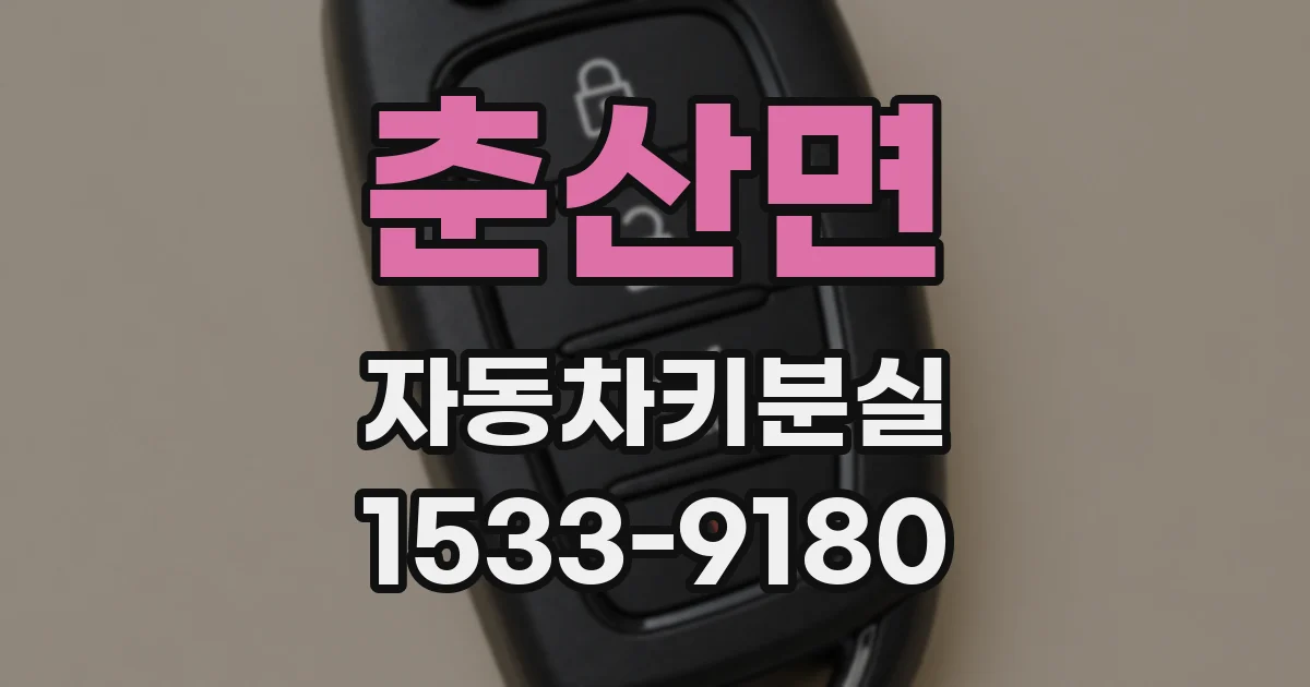 춘산면 자동차키분실