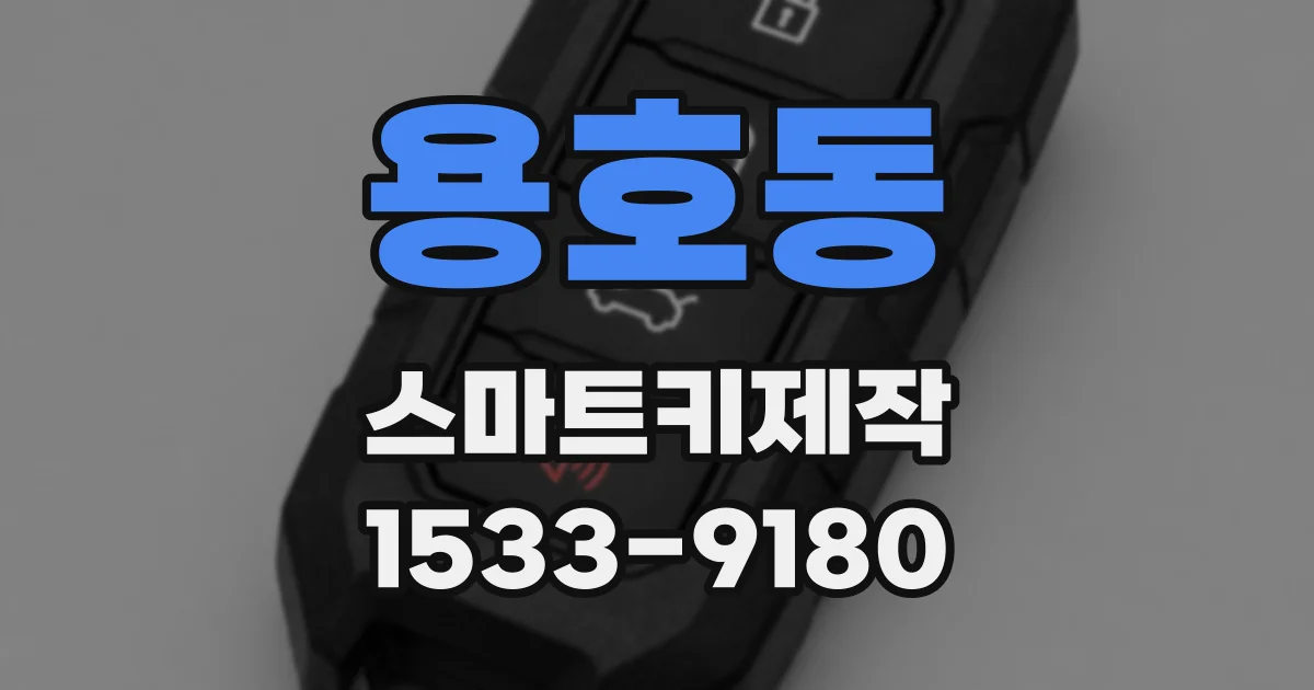 용호동 스마트키제작