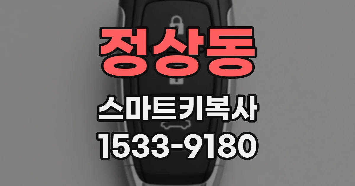 정상동 스마트키복사