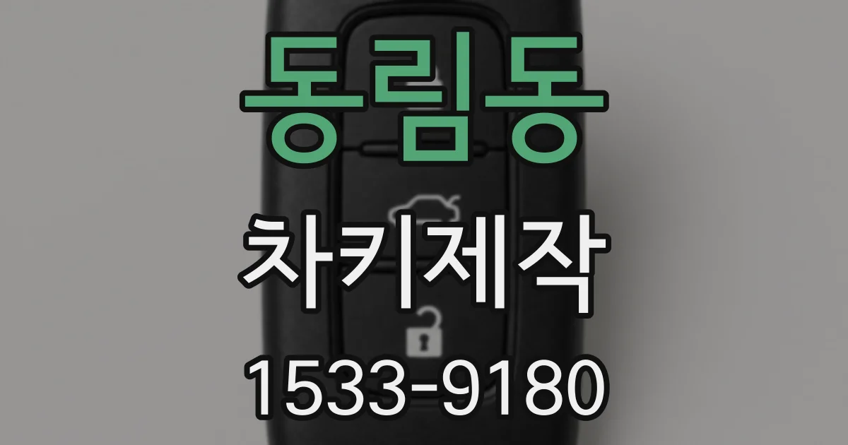 동림동 차키제작
