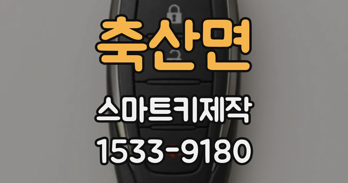 축산면 스마트키제작