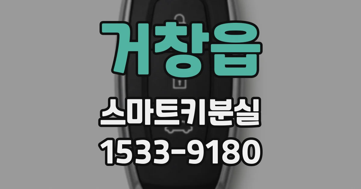 거창읍 스마트키분실