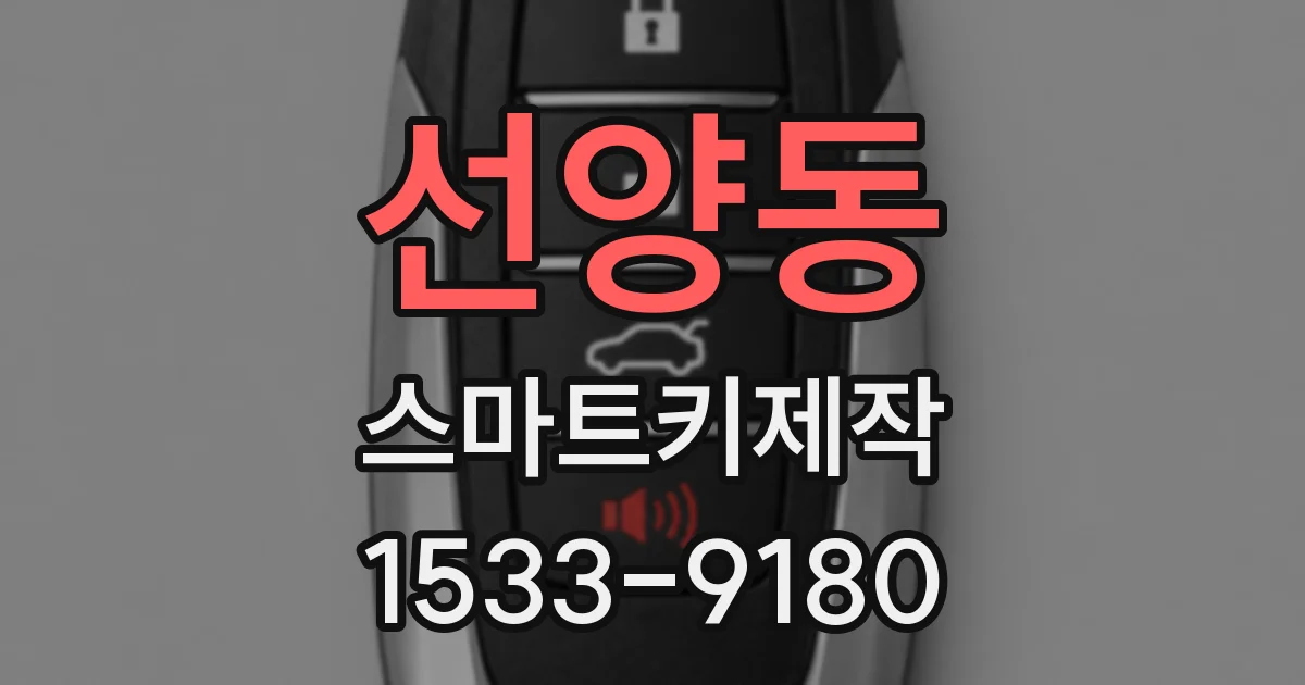 선양동 스마트키제작