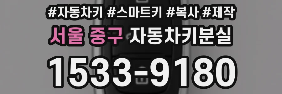 서울 중구 자동차키분실