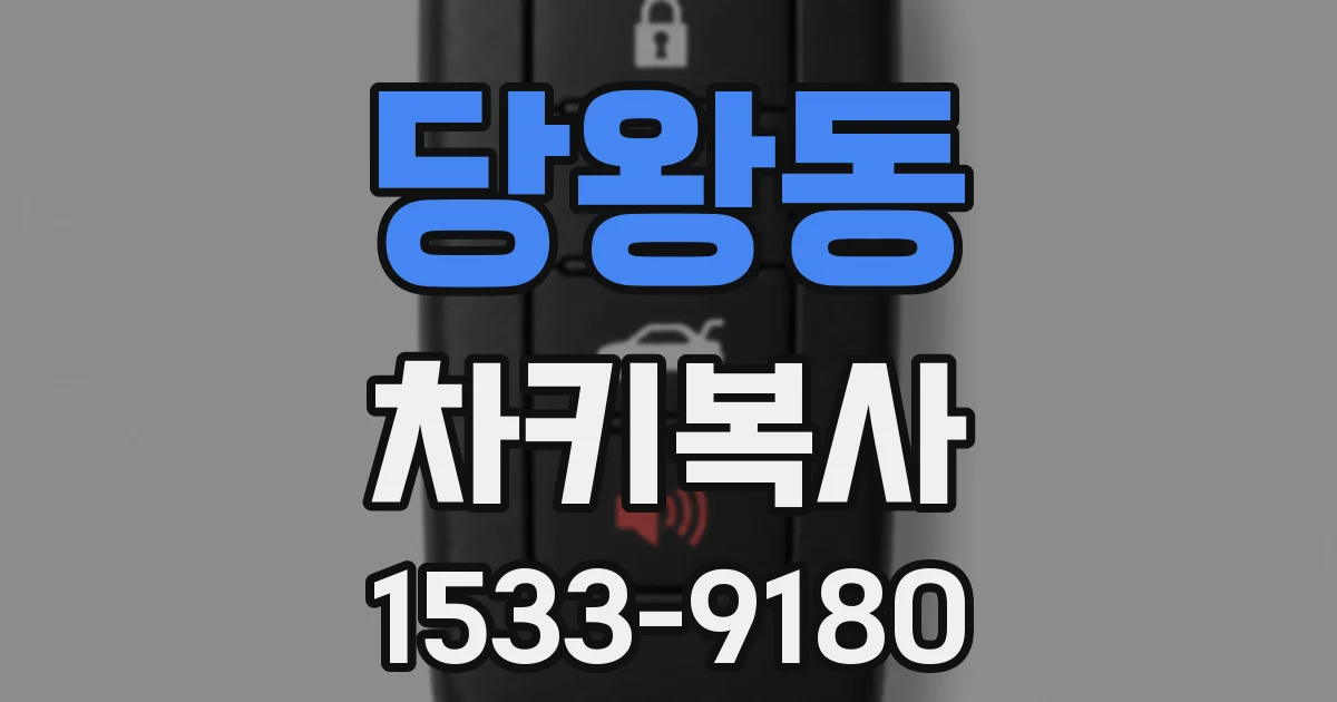 당왕동 차키복사
