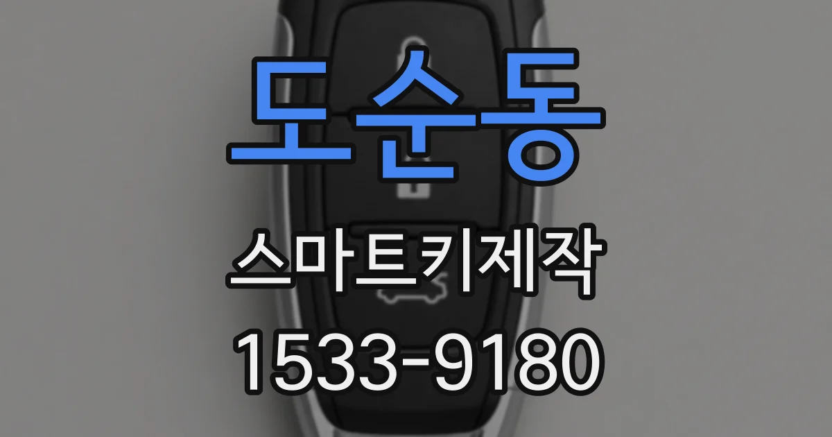 도순동 스마트키제작