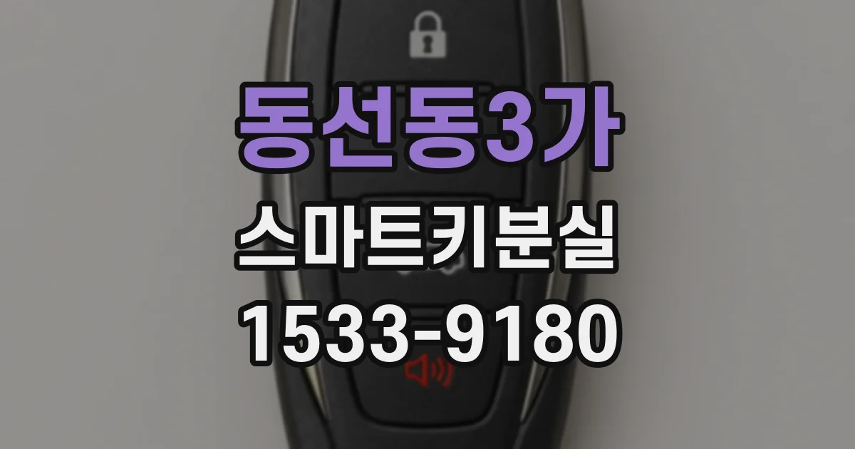 동선동3가 스마트키분실