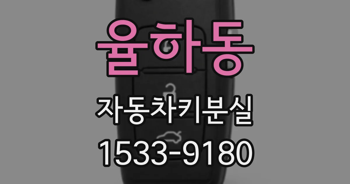 율하동 자동차키분실
