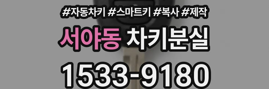 서야동 차키분실