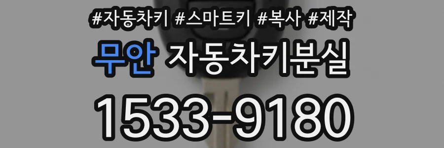 무안 자동차키분실