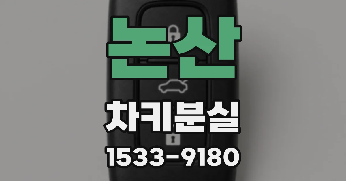 논산 차키분실