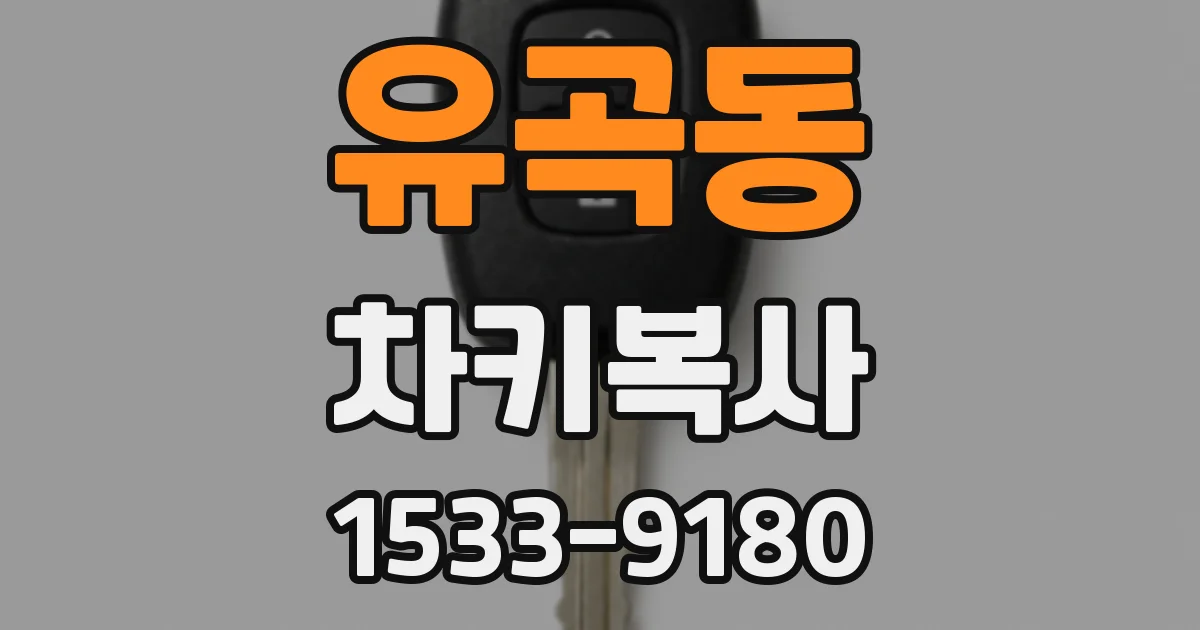 유곡동 차키복사
