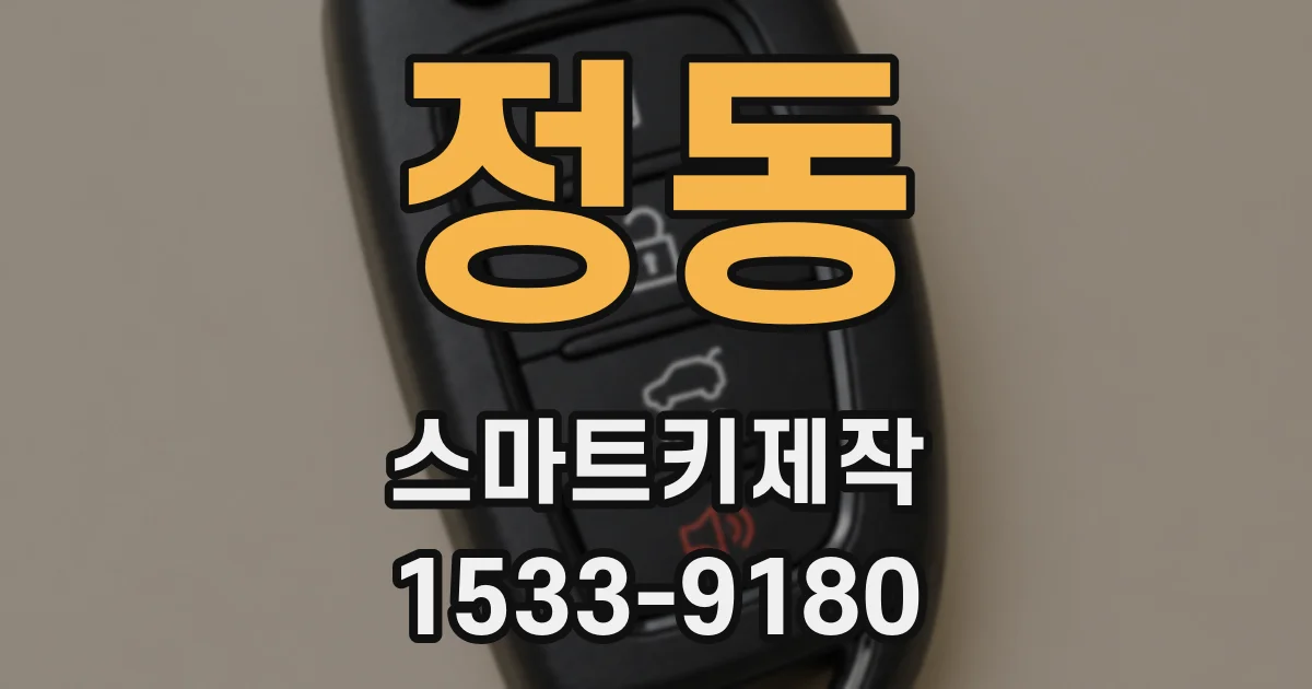 정동 스마트키제작
